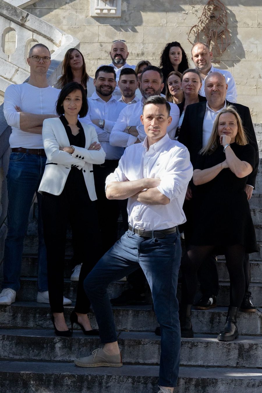 Mathieu Poujade et des conseillers iad
